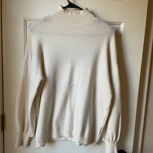 SHEIN High Neck Cream Sweater